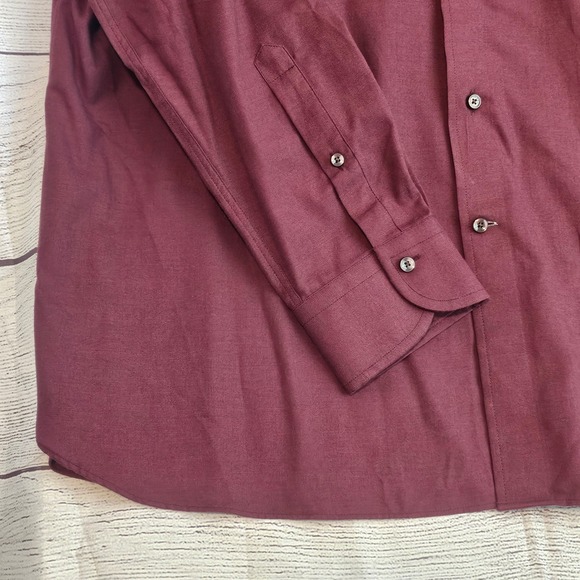 Daniel Cremieux Supima XXL Touch of Cashmere Wine Red L/S Button Shirt NWT L996 - Picture 4 of 7